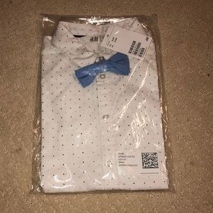 Toddler boy dress shirt with bow tie 🛍NWT 🛍
